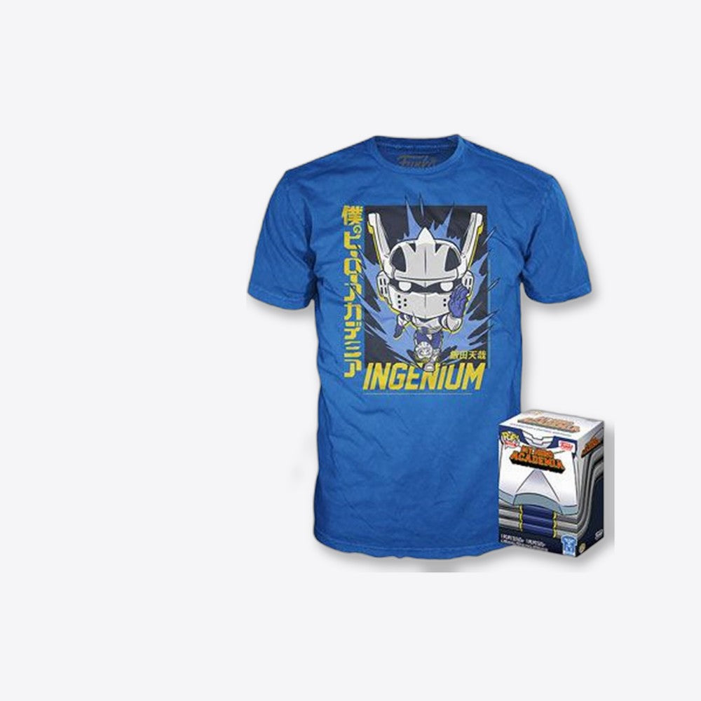 Pop & tee my hero academia tenya iida ingenium (full mech suit) funko + camiseta talla l (imagen 4 de 6)