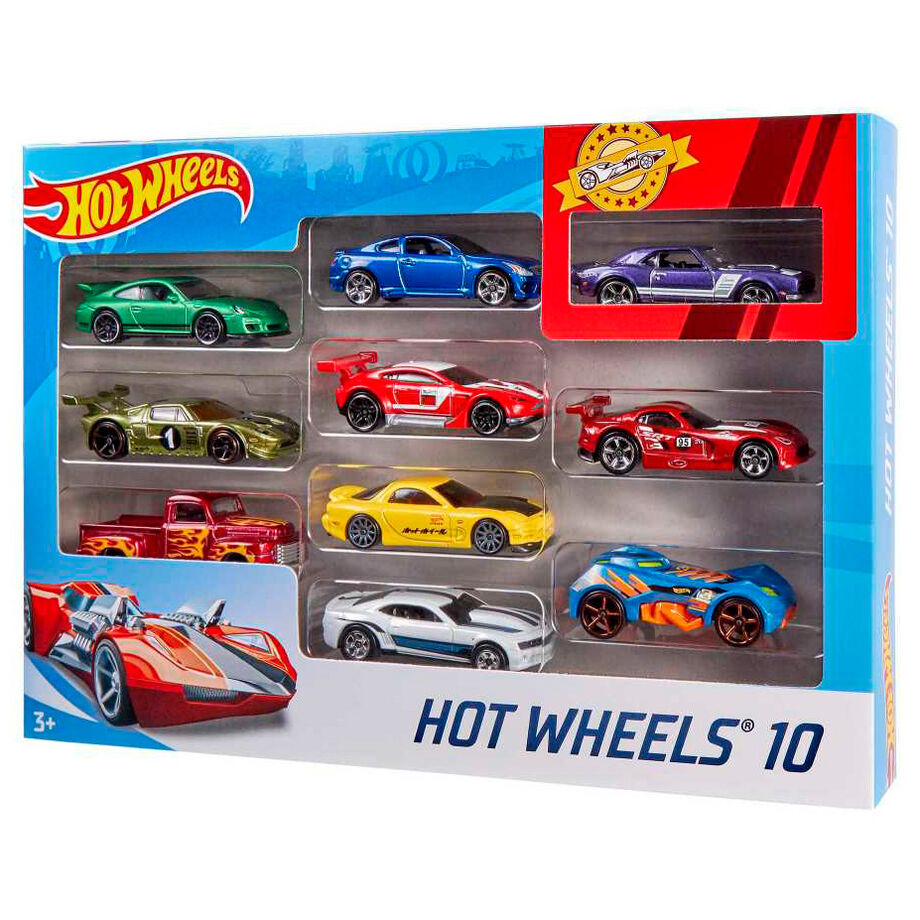 Hot Wheels - Blister 10 Coches Surtidos - Vehículos de Colección