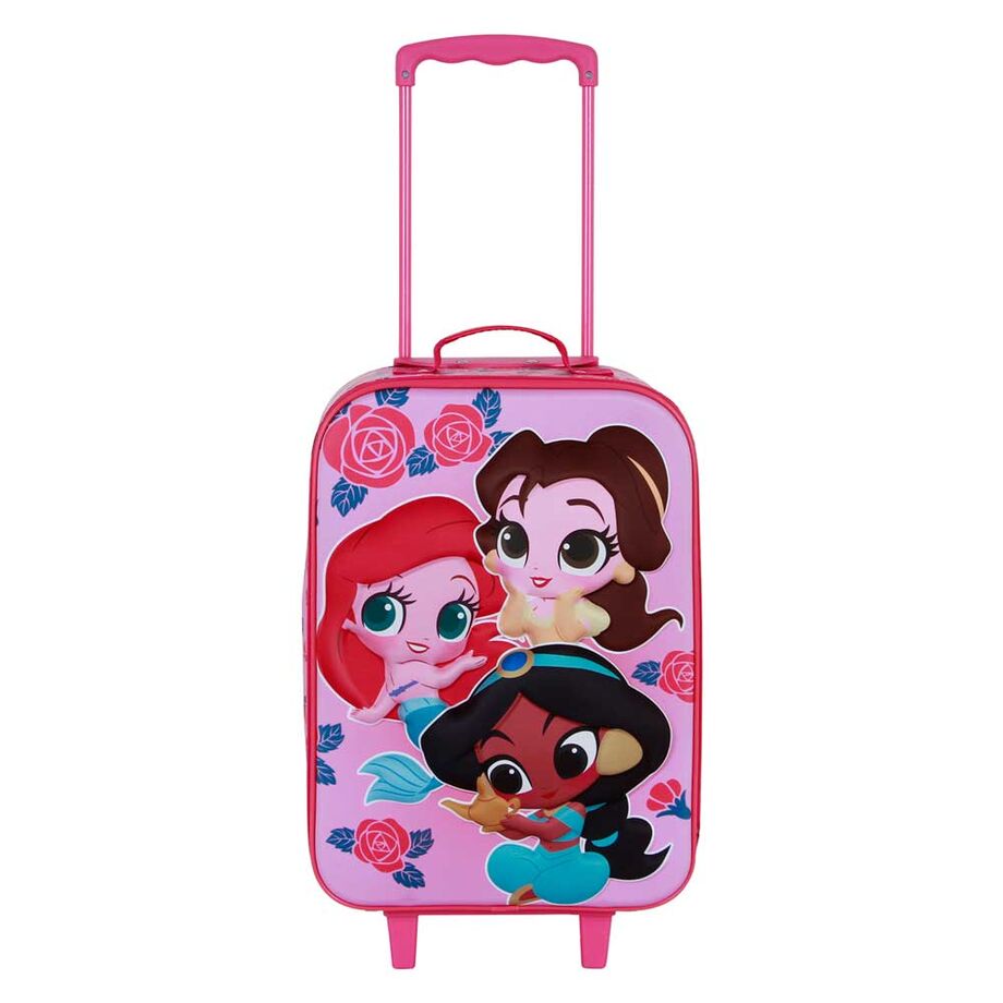 Karactermania Maleta trolley 3D Flowers Princesas Disney 52cm