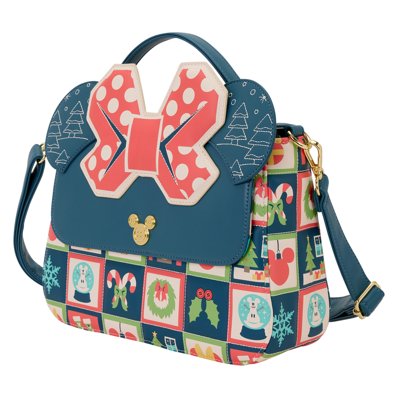 Bolso bandolera Mickey Holiday Disney Loungefly (imagen 2 de 5)