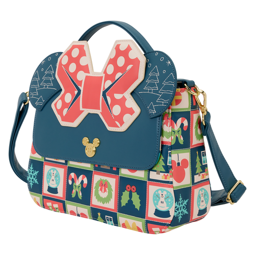 Bolso bandolera Mickey Holiday Disney Loungefly (imagen 2 de 5)