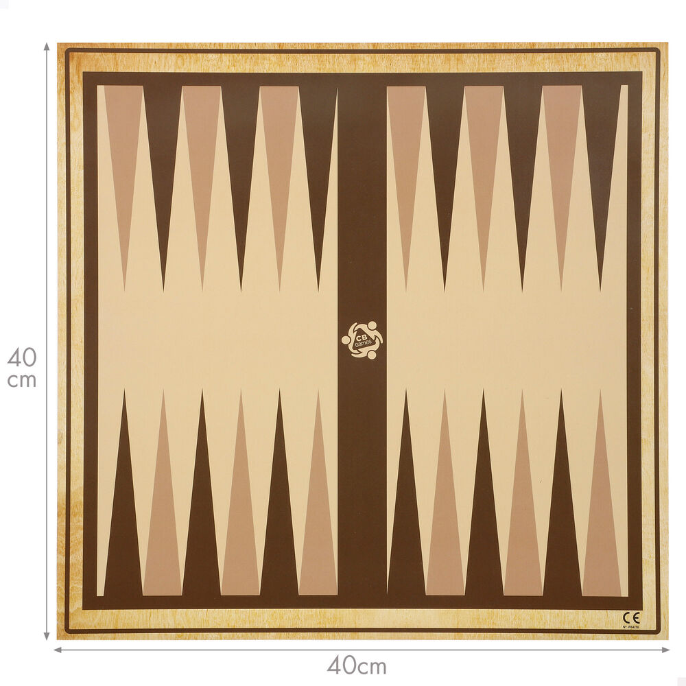 Clásico Juego de Mesa Ajedrez y Backgammon Estrategia