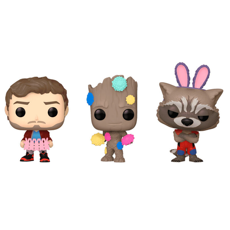 Guardianes de la Galaxia - Blister 3 Figuras Carrot Pocket POP | Funko