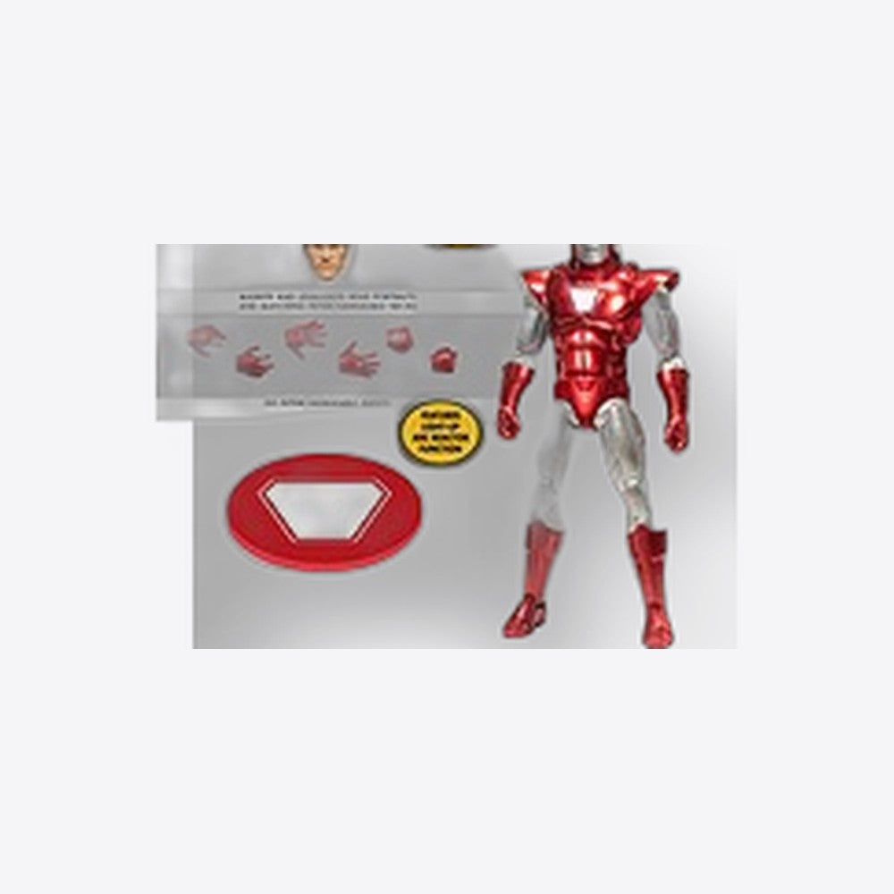 Figura mezco toyz marvel one:12 collective iron man silver centurion edition 16cm (imagen 5 de 6)