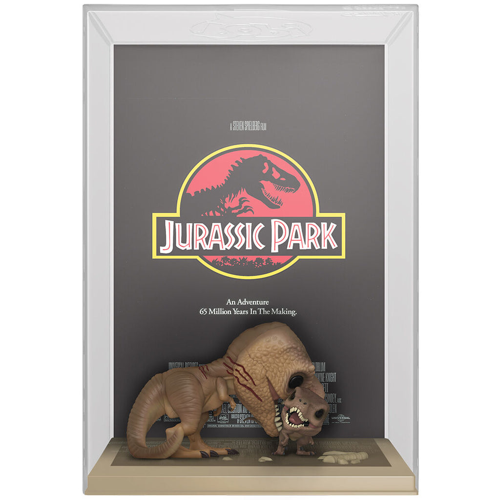 Funko Figura POP Movie Poster Jurassic Park Tyrannosaurus Rex and Velociraptor