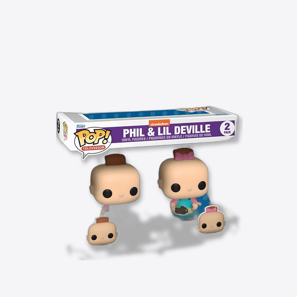 Funko Blister 2 figuras POP Rugrats Phil & Lil Exclusive (imagen 5 de 6)