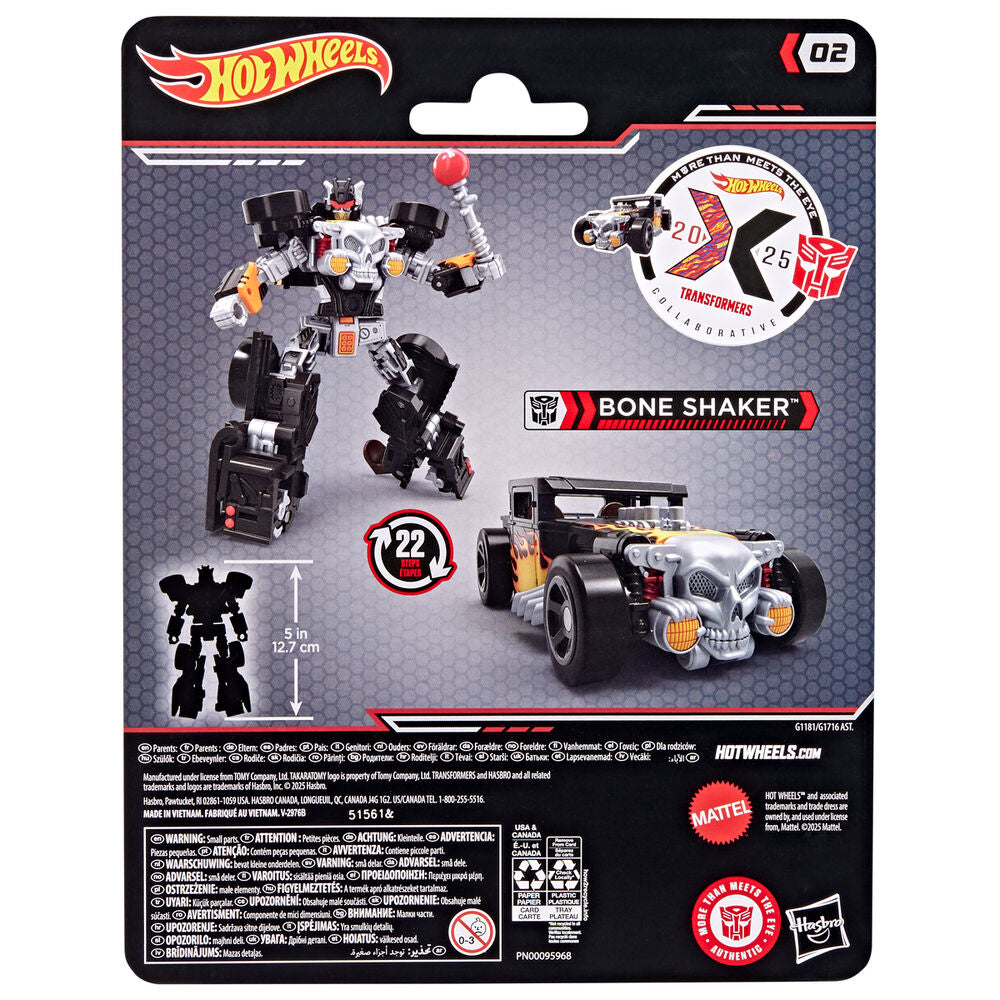Hasbro Coche Bone Shaker Transformers Hot Wheels (imagen 5 de 8)