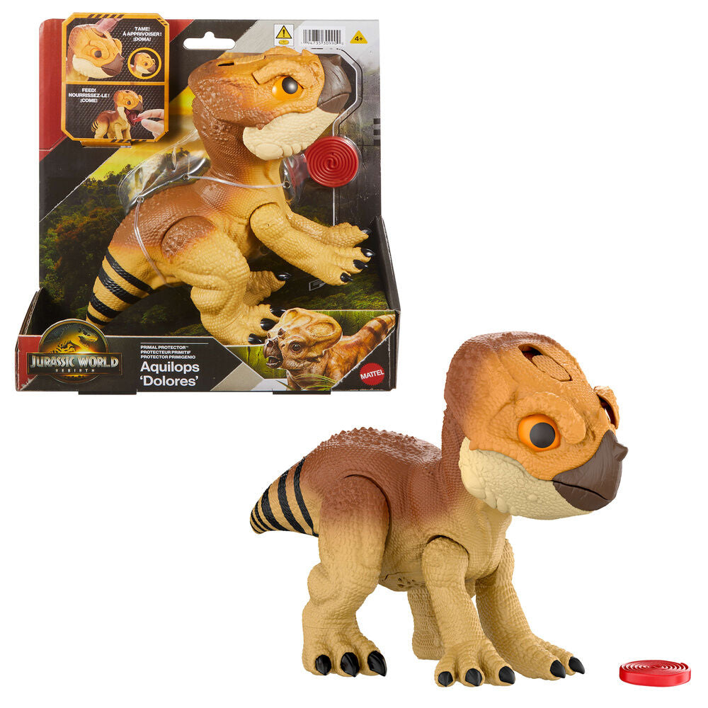 Mattel Dinosaurio Aquilops Interactivo Jurassic World
