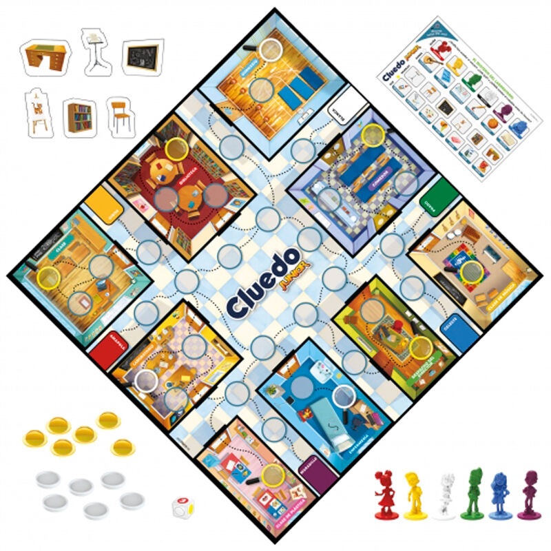 Juego de Mesa Cluedo Junior Misterio Deducción Hasbro