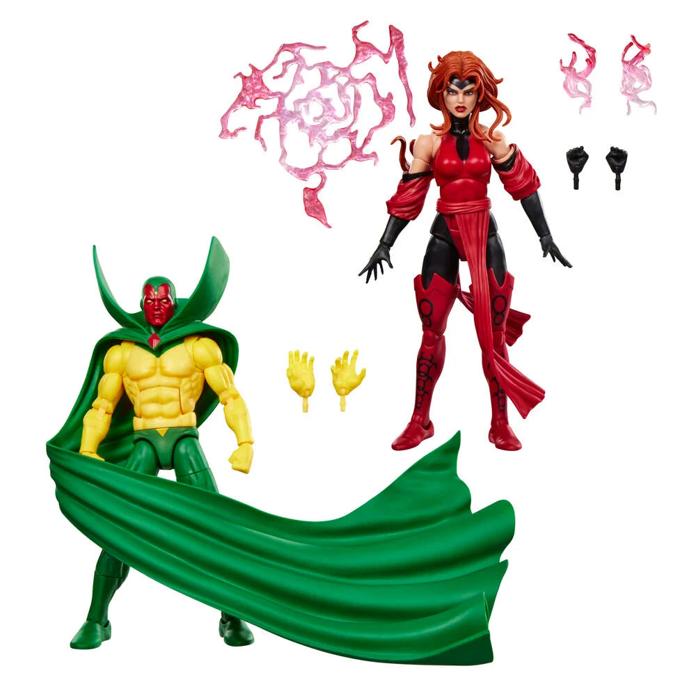 Hasbro Blister 2 figuras Vision y Scarlet With Avengers Earts Mightiest Heroes Marvel Legends Series 15cm (imagen 2 de 10)