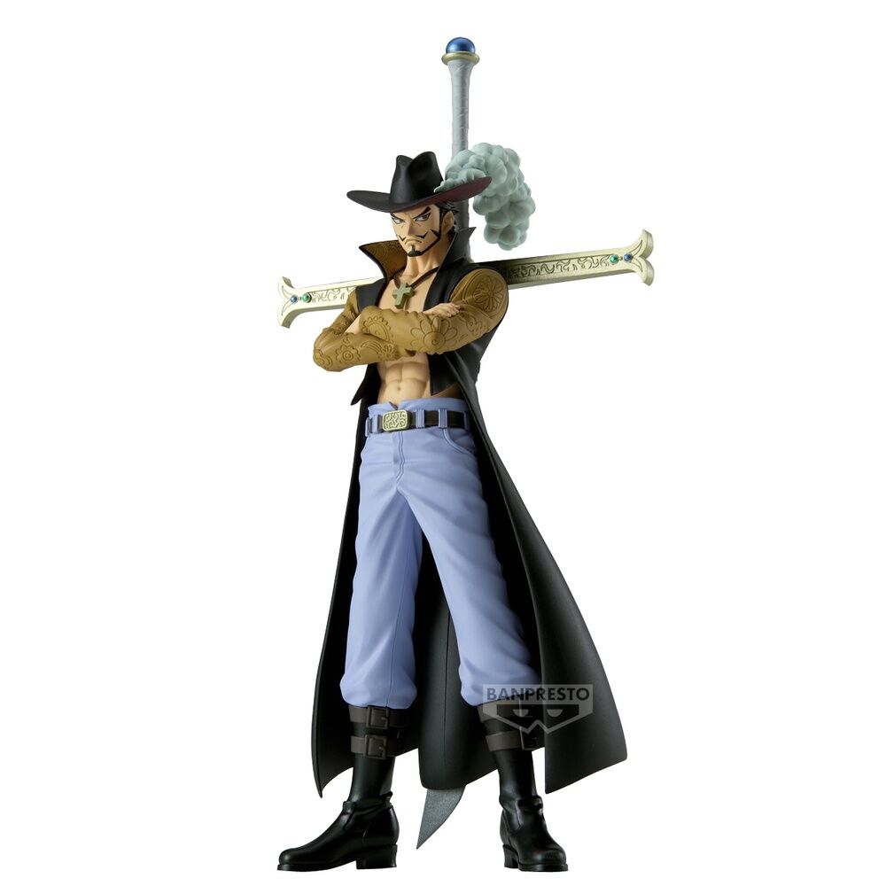 One Piece Figura Dracule Mihawk The Grandline Series 17cm Banpresto