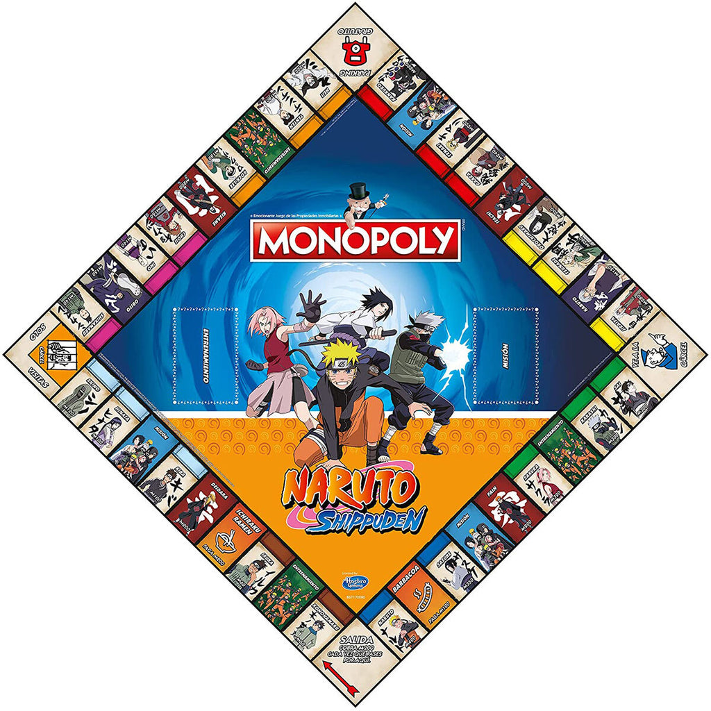 Naruto Shippuden Juego de Mesa Monopoly Edición Coleccionista