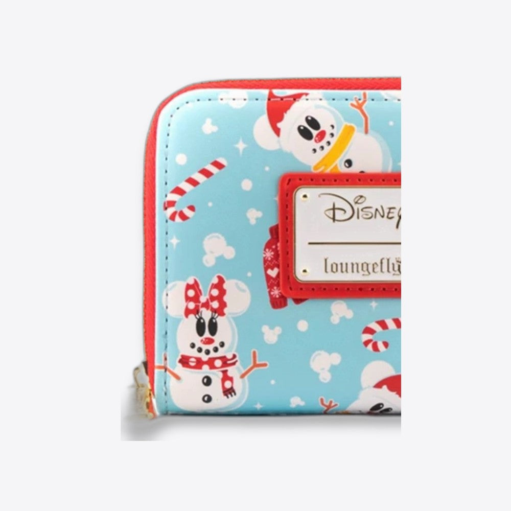 Monedero loungefly disney minnie y mickie muñecos de nieve aop (imagen 3 de 6)