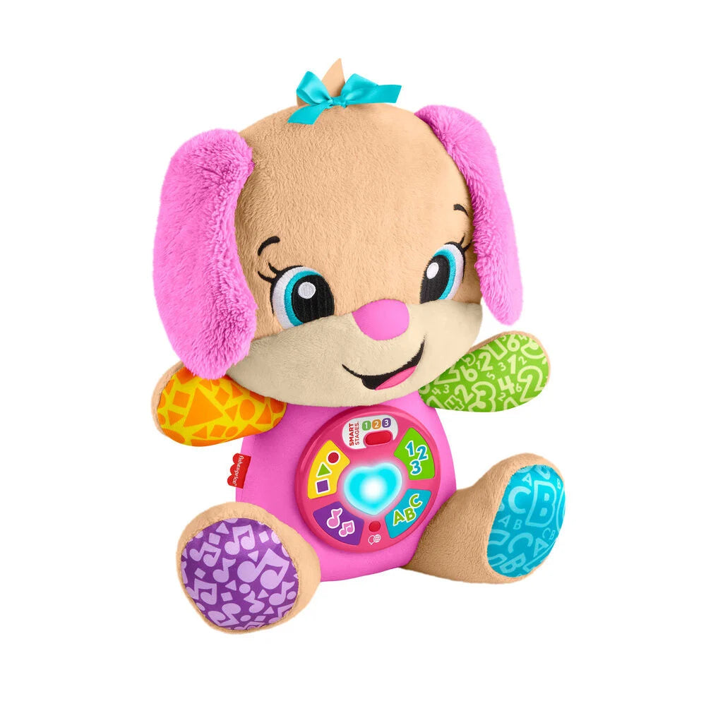 Fisher-Price Peluche Perrita Aprende Conmigo Rie y Aprende