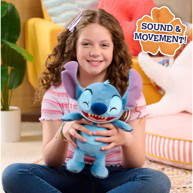 Just Play Peluche Stitch Disney 28cm sonido y movimiento (imagen 3 de 4)