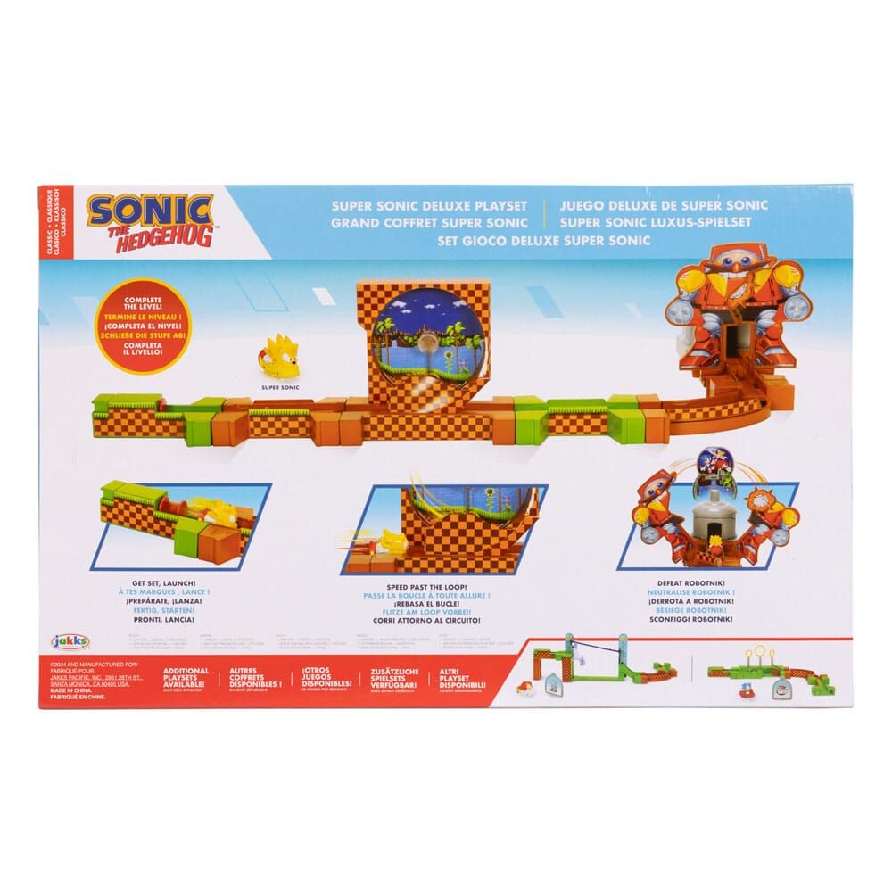 Jakks Pacific Playset Super Sonic Deluxe Go Go Racers Sonic (imagen 8 de 8)