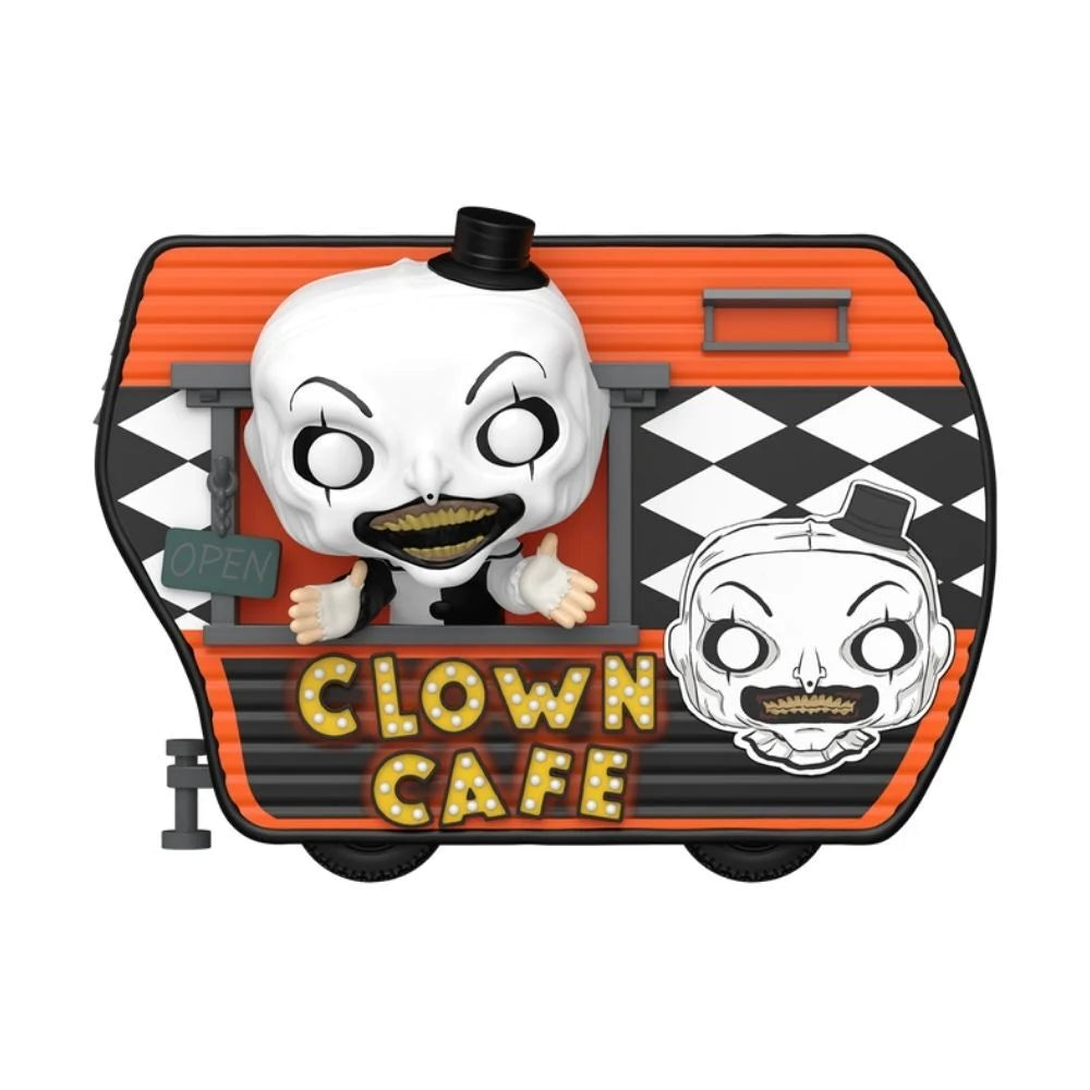 Funko Figura POP Rides Super Deluxe Terrifier 2 Art with Clown Cafe