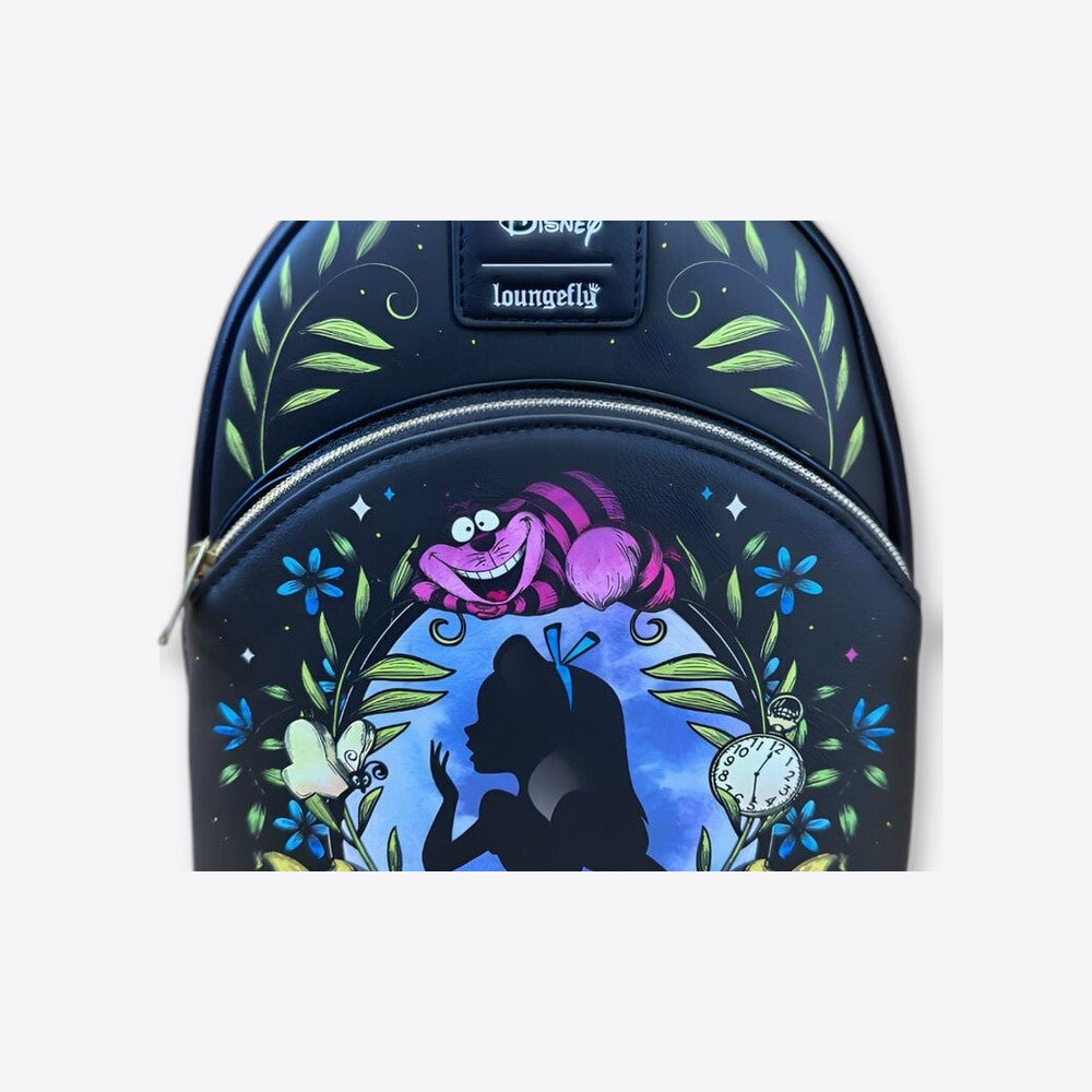 Lf | Loungefly Mochila Disney Alice In Wonderland Floral Glow Collection Loungefly 26cm (imagen 5 de 6)
