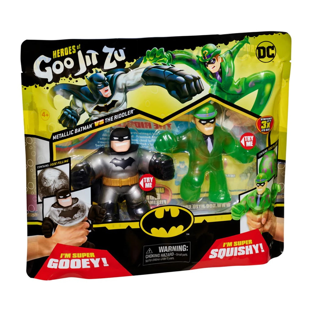 Bandai Rojo Pack de 2 figuras bandai goo jit zu dc héroes batman vs the riddler