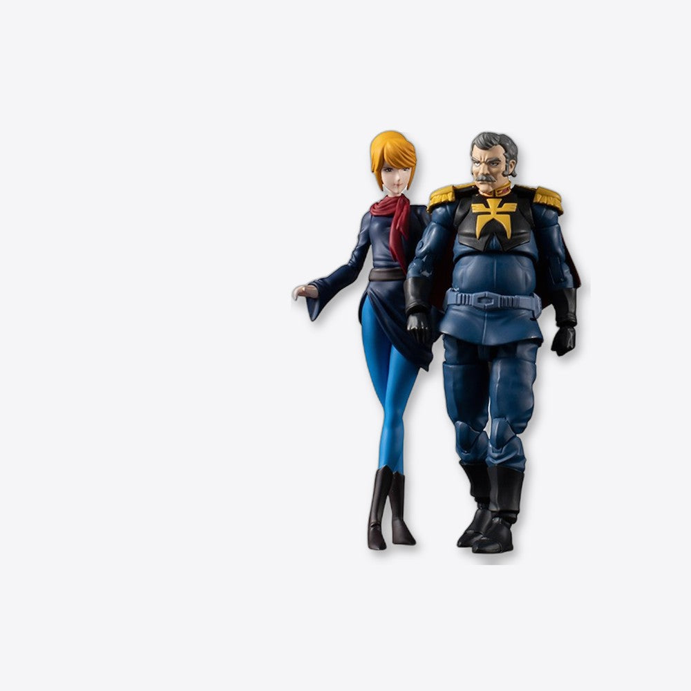 Figuras megahouse g.m.g mobilesuit gundam principality of zeon army 07 ramba ral & crowley hamon (imagen 4 de 6)