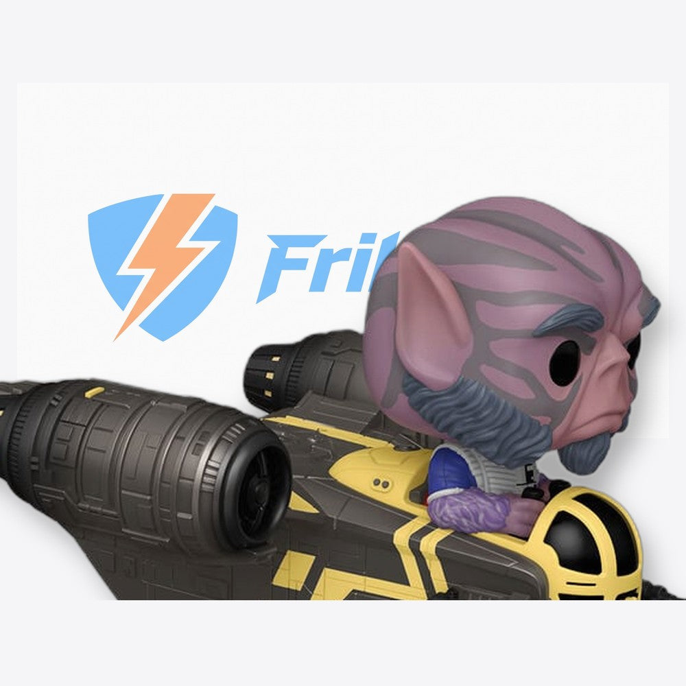 Funko Figura POP Rides Deluxe Star Wars Mandalorian & Grogu Zeb Orrelios in the Razor Crest (imagen 4 de 6)