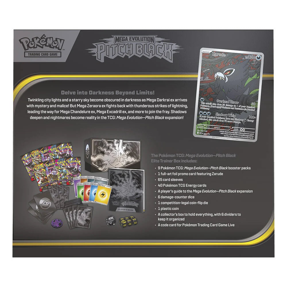 Pokemon Juego De Cartas Estuche cartas Entrenador Elite Expansion Megaevolucion Oscuridad Absoluta Pokemon (imagen 3 de 4)