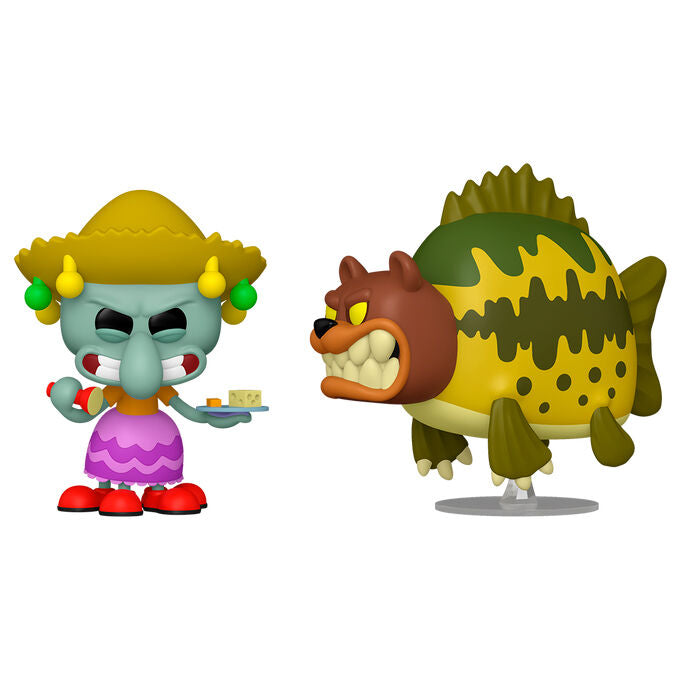 Bob Esponja Blister 2 Figuras POP Squidward & Sea Bear