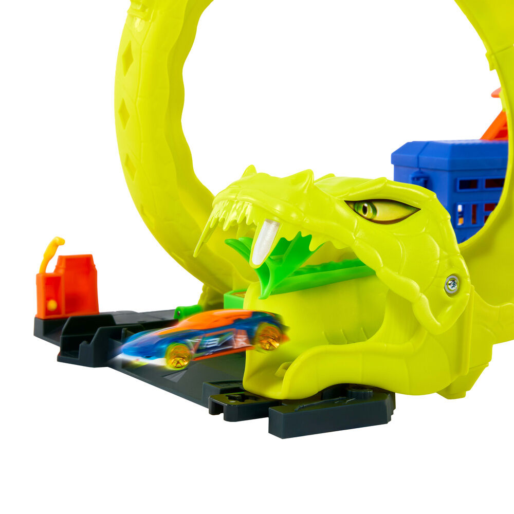 Hot Wheels City Pista Ataque Espiral de Serpiente
