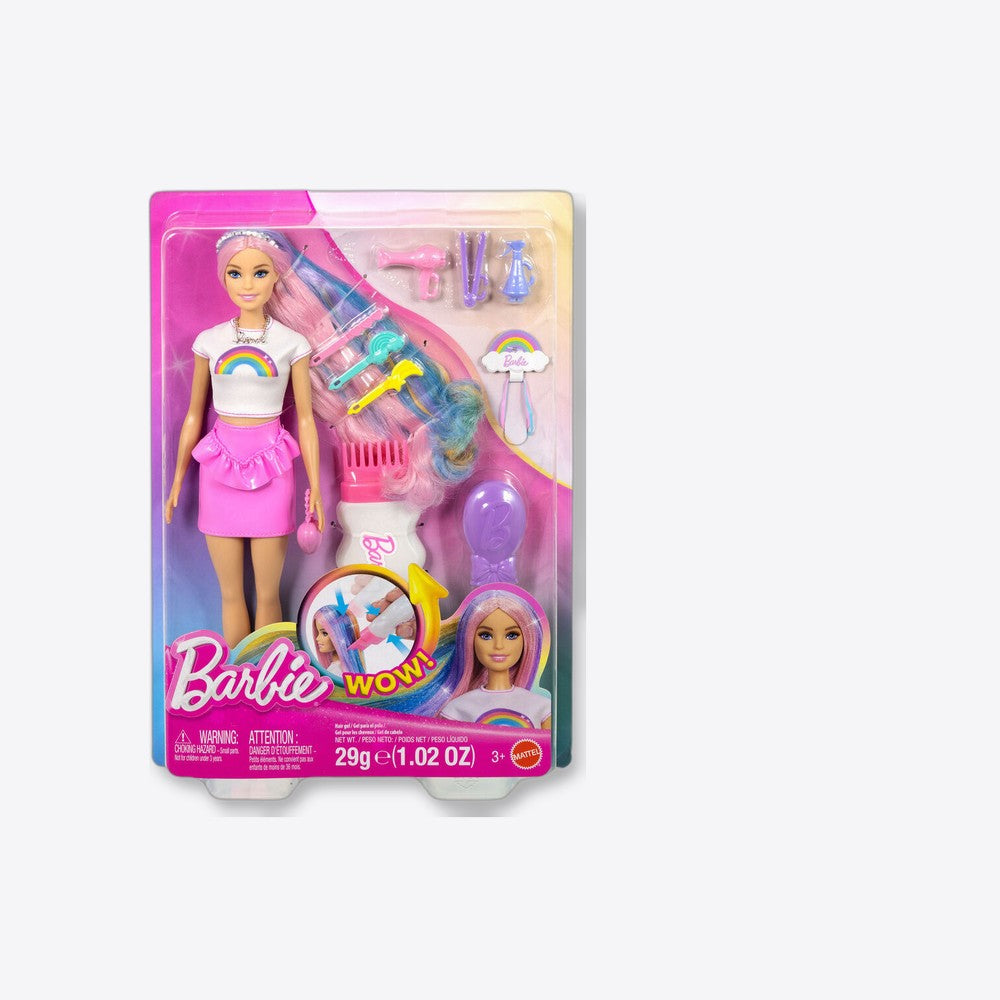 Mattel Muñeca Cabello Destellos Arcoiris Barbie (imagen 6 de 6)