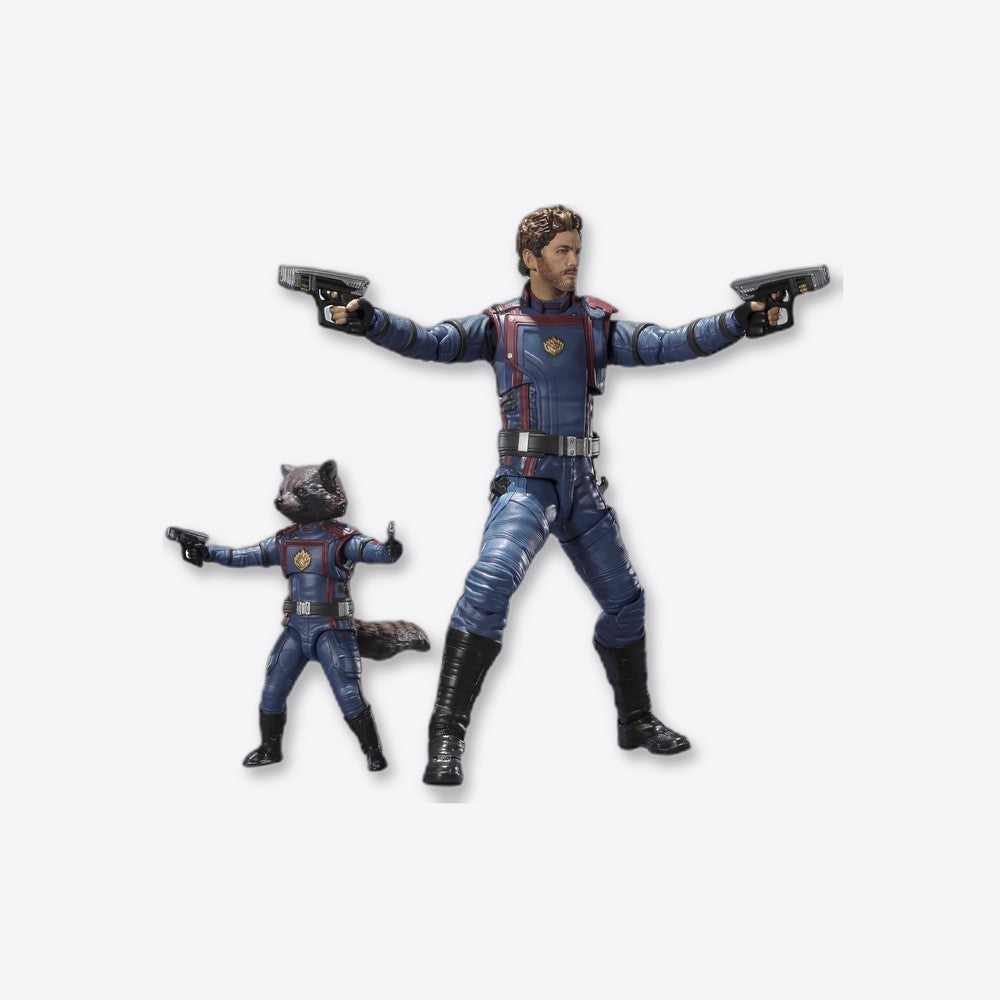 Figura tamashii nations sh figuarts guardianes de la galaxia volumen 3 star lord & rocket raccoon 2 (imagen 2 de 6)