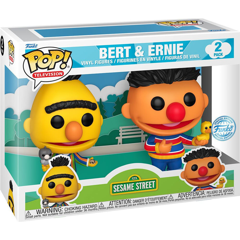 Funko Blister 2 figuras POP Barrio Sesamo Epi y Blas Exclusive (imagen 2 de 3)