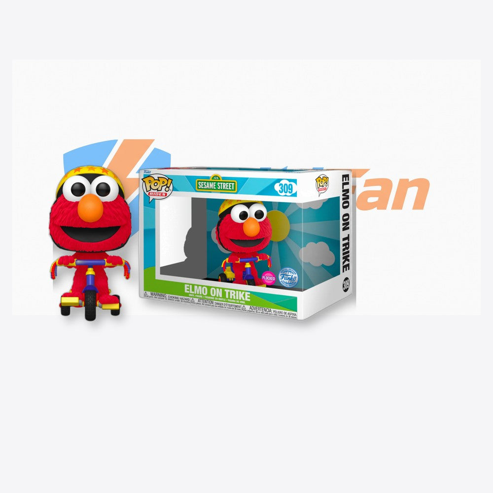 Funko Figura POP Rides Barrio Sesamo Elmo on Trike Exclusive (imagen 6 de 6)