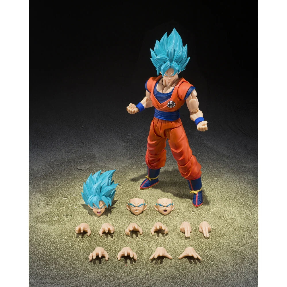 Tamashii Nations Figura S.H.Figuarts Super Saiyan God Super Saiyan Son Goku Blue Power Transcending Limits (imagen 5 de 8)