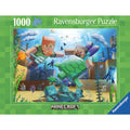 Puzzle Minecraft Mundo Pixelado 1000 Piezas Oficial