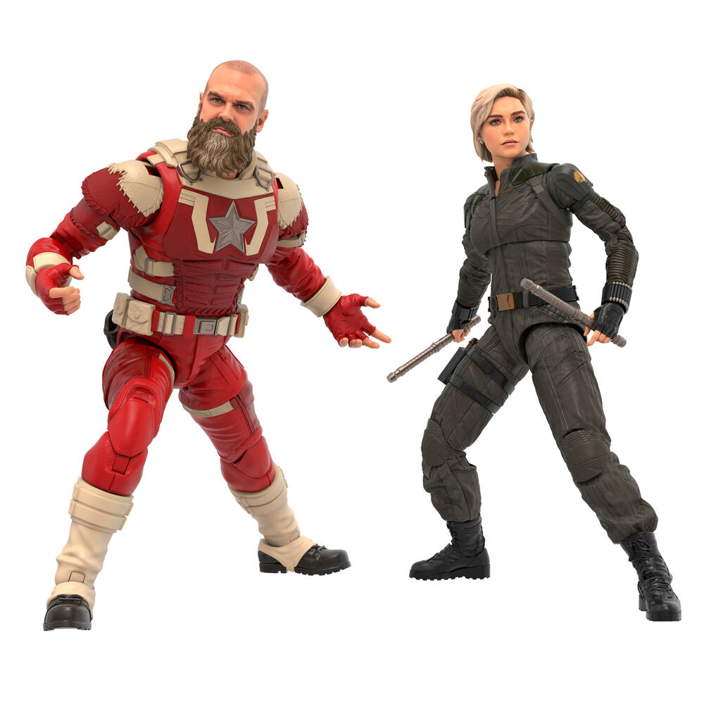 Hasbro Blister 2 figuras Yelena Belova & Red Guardian Thunderbolts Marvel Legends 15cm