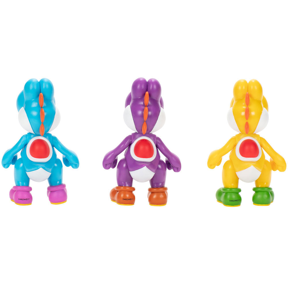 Jakks Pacific Blister 3 figuras Yoshi Super Mario Bros 10cm (imagen 7 de 8)