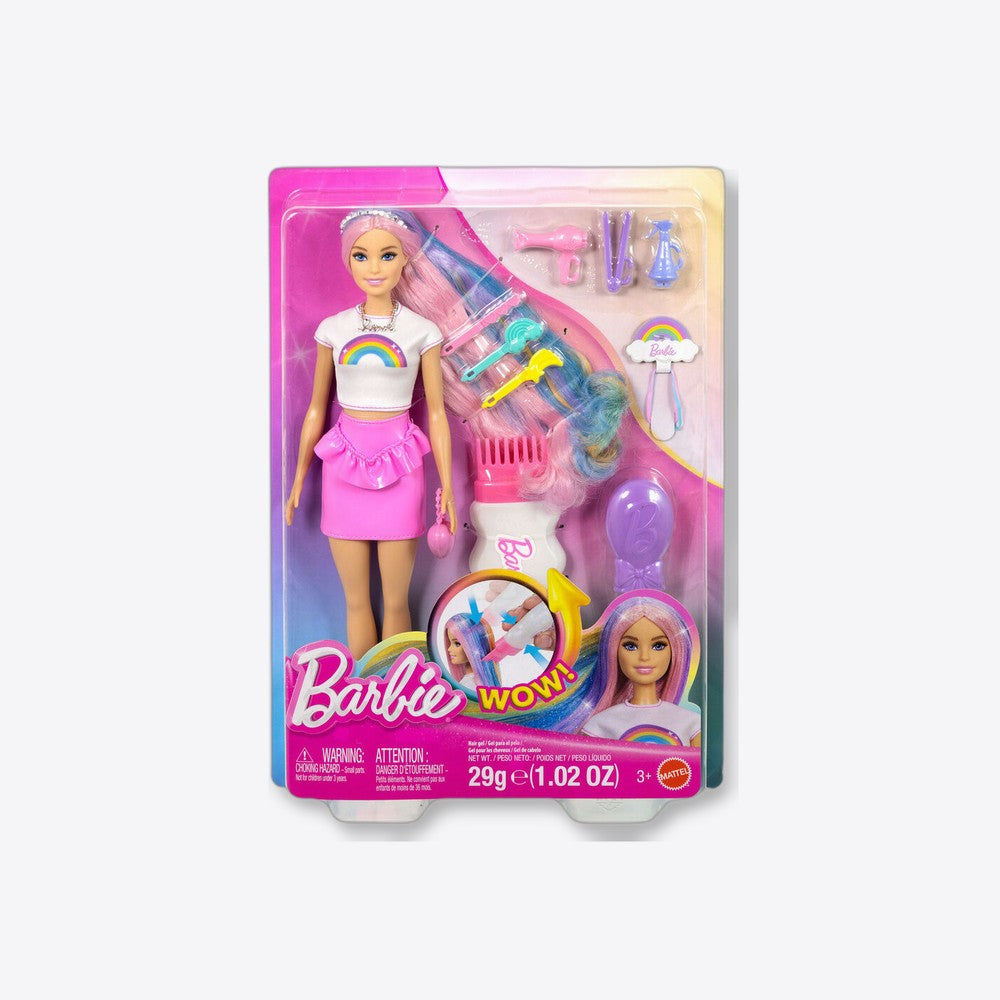Mattel Muñeca Cabello Destellos Arcoiris Barbie (imagen 2 de 6)