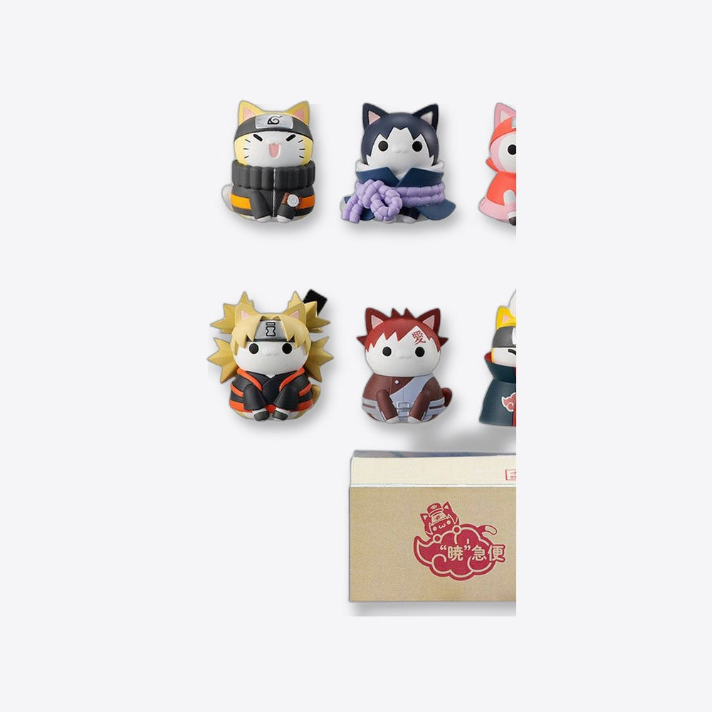 Set 8 figuras megahouse naruto shippuden nyaruto! battle vs akatsuki surtido (imagen 3 de 6)