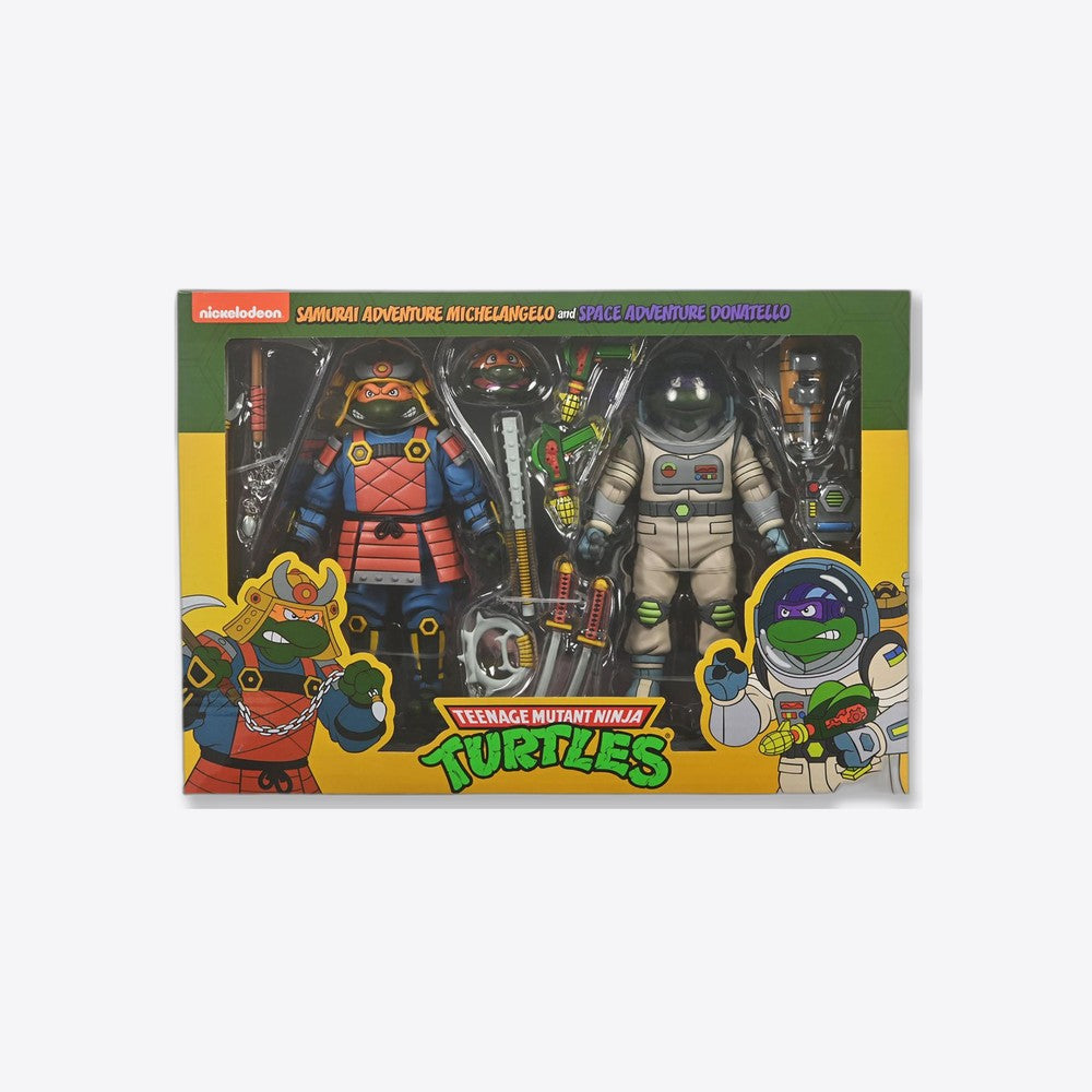Figura neca teenage mutant ninja turtles space adventure donatello & samurai adventure michelangelo pack 2 (imagen 2 de 6)