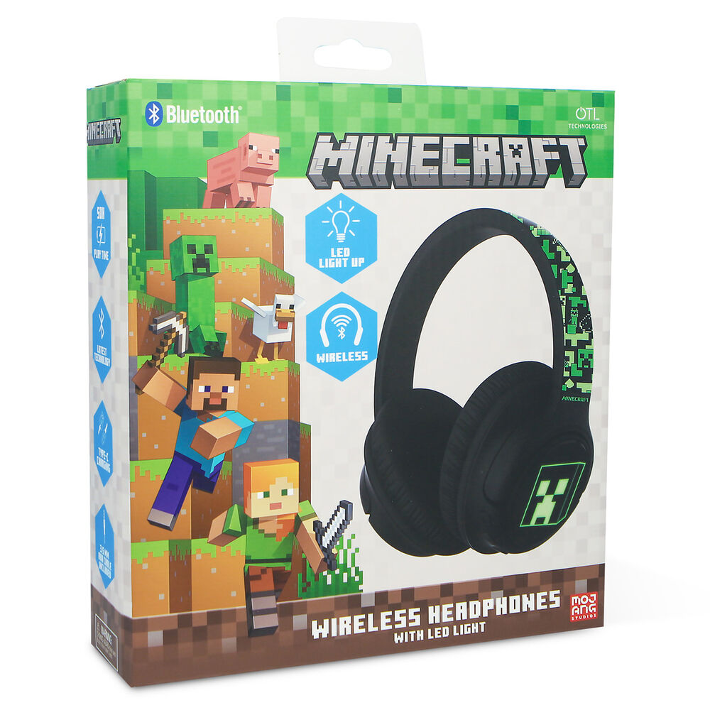Otl Technologies Auriculares inalambricos LED Minecraft (imagen 9 de 9)