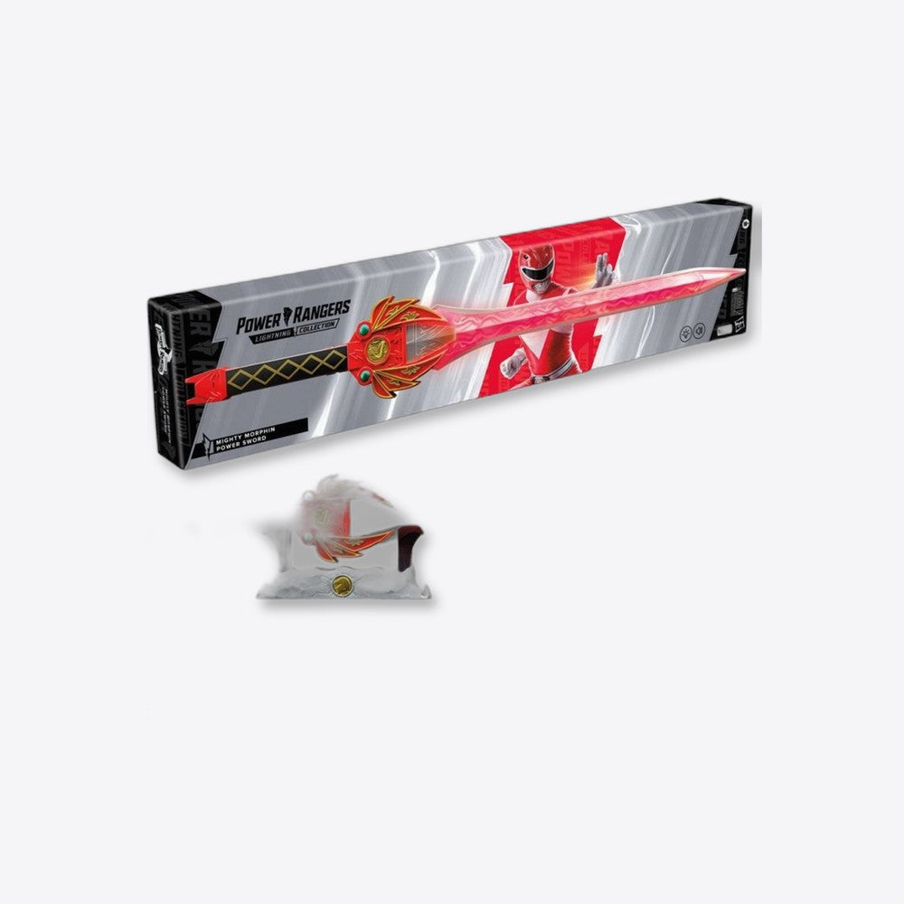 Replica hasbro espada poder ranger rojo replica escala 1:1 power rangers mighty morphin collection (imagen 2 de 6)