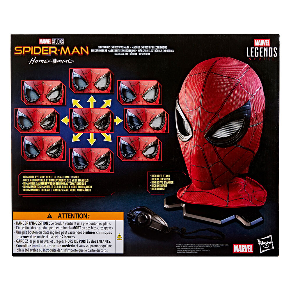 Hasbro Mascara electronica Spider-Man: Homecoming Marvel Legends Series (imagen 6 de 10)