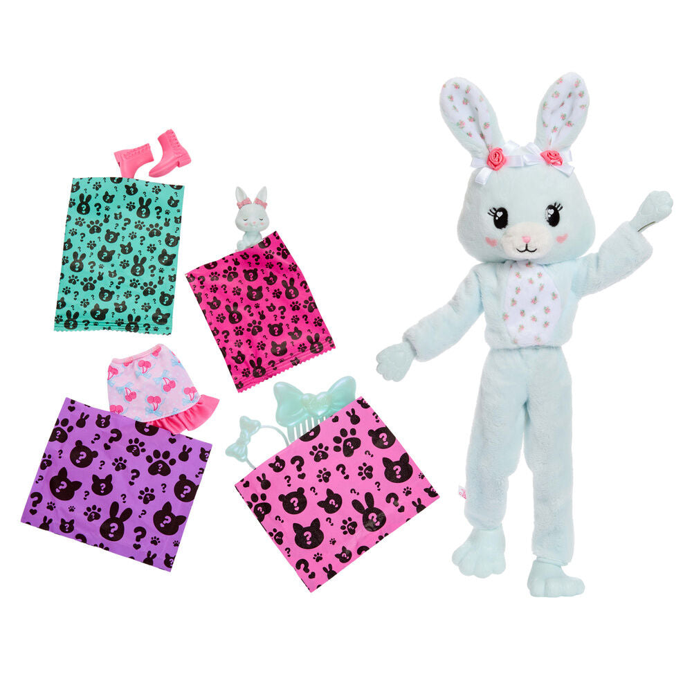 Mattel Muñeca Conejito Menta Cutie Reveal Lazos Dulces Barbie (imagen 3 de 6)