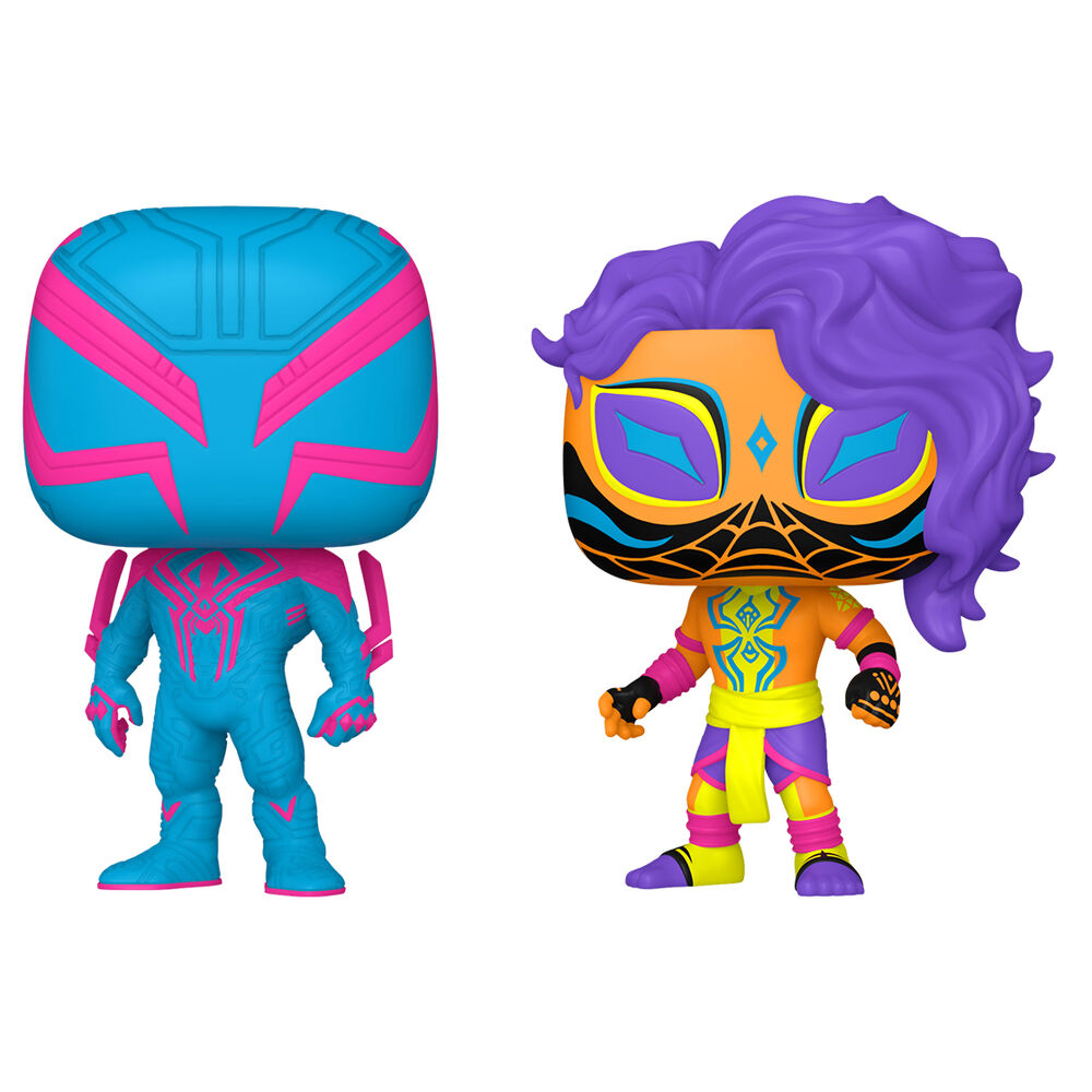 Funko Blister 2 figuras POP Spiderman - Spider-Man 2099 & Spider-Man India Exclusive (imagen 2 de 3)