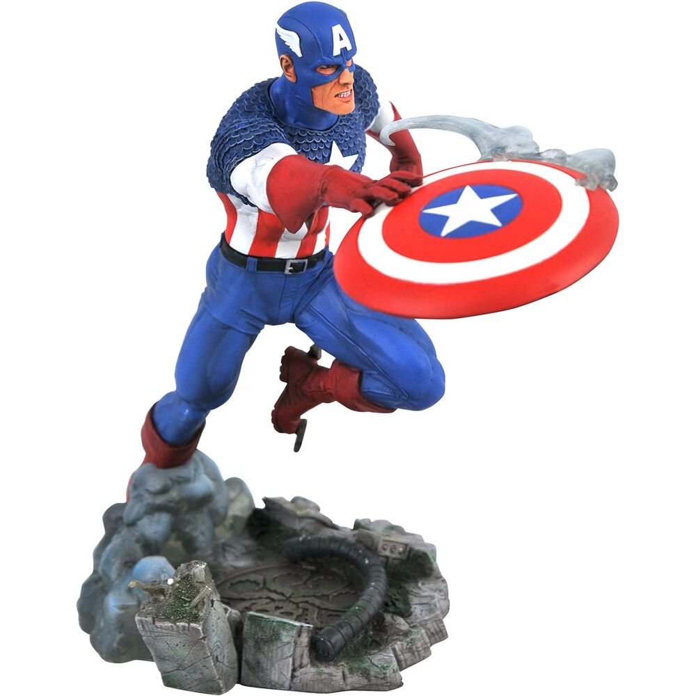 Diamond Select Estatua Capitan America Marvel Comic Gallery 25cm (imagen 2 de 4)