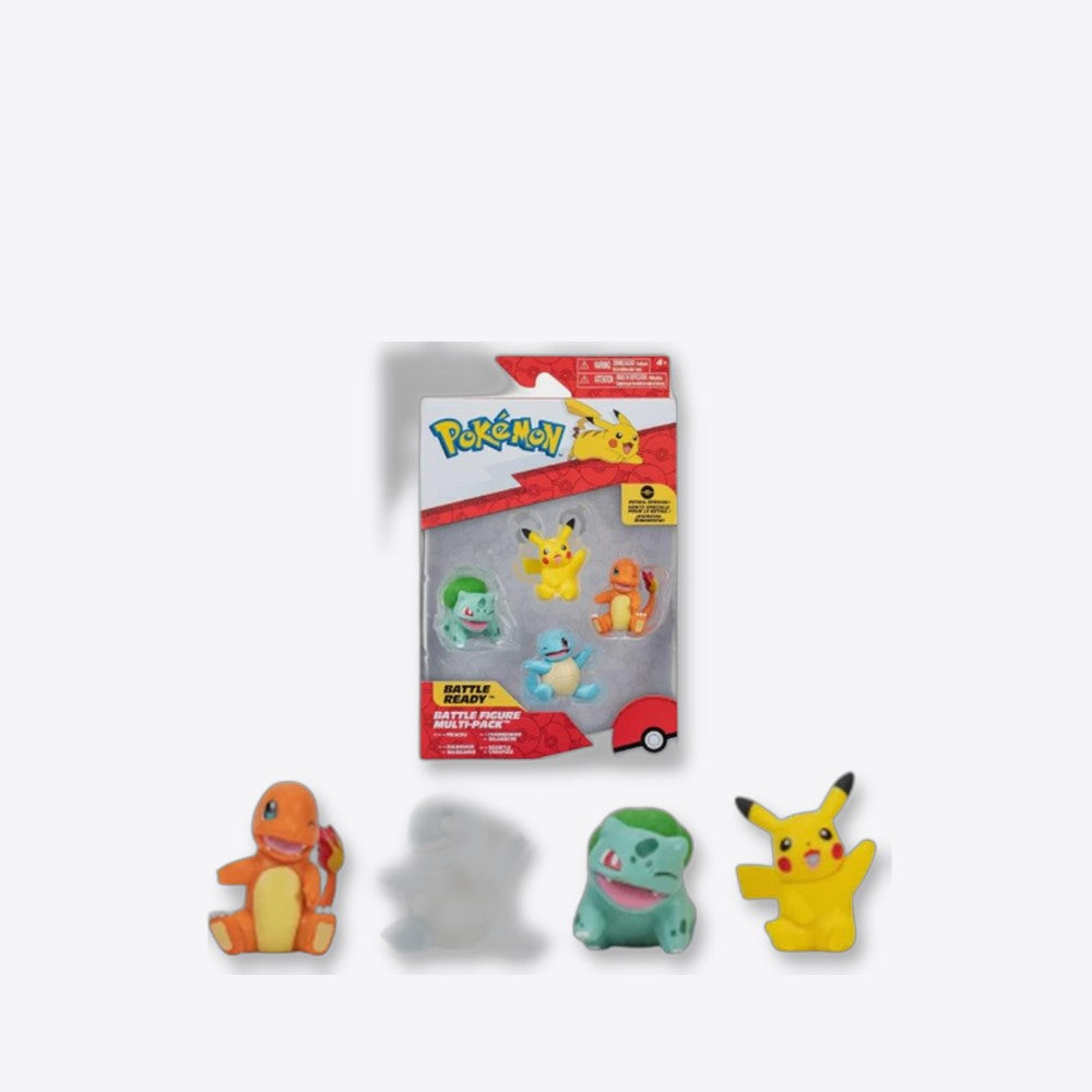 Jazwares Pack 4 figuras pokemon iniciales de kanto (imagen 4 de 6)