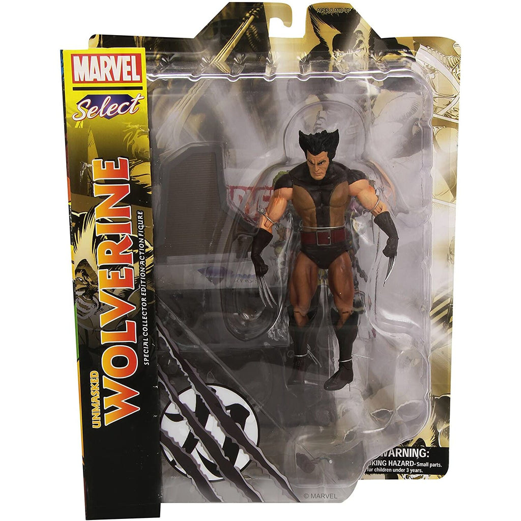 Diamond Select Figura Wolverine desenmascarado Marvel Select 18cm (imagen 2 de 3)