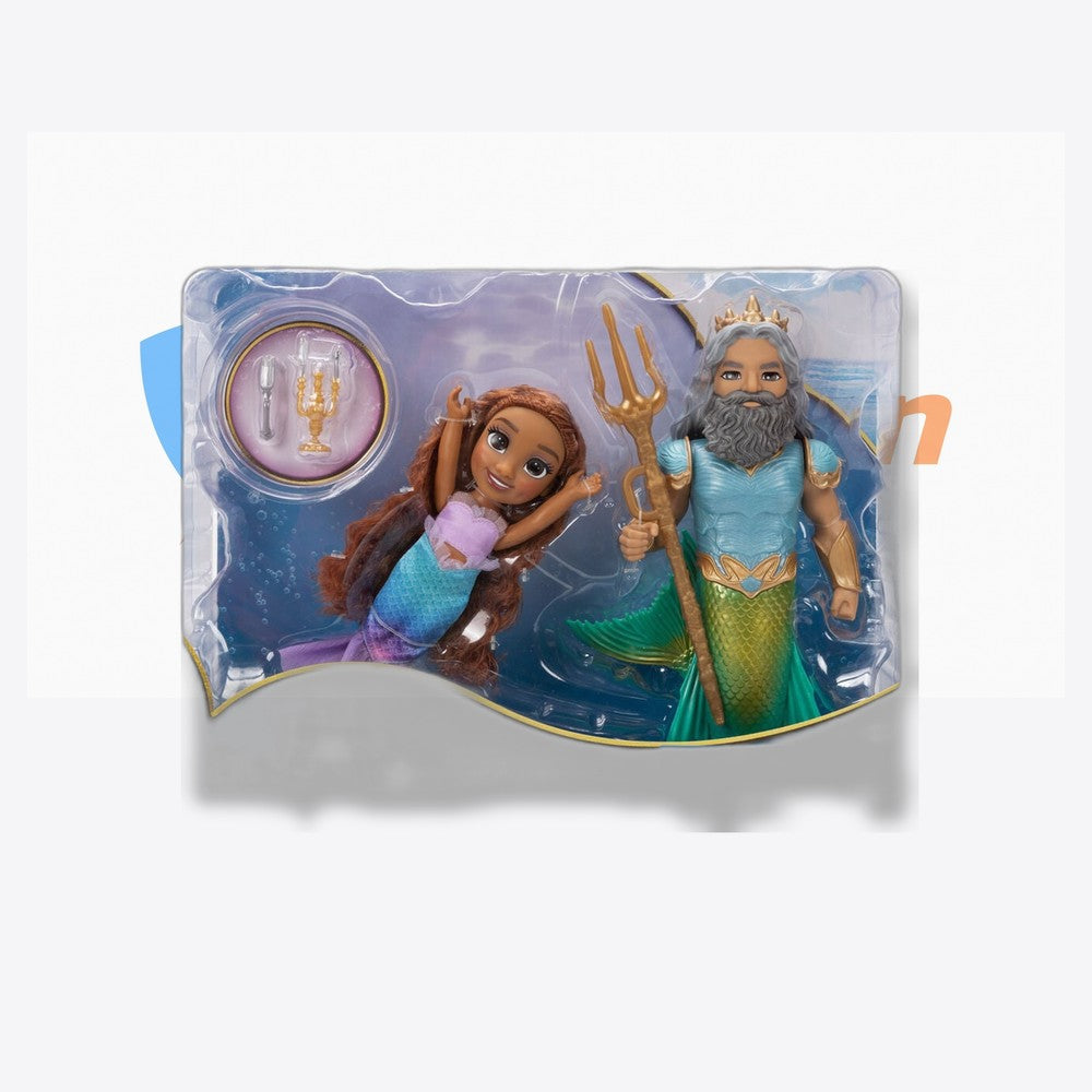 Jakks Pacific Muñeca Ariel + Triton La Sirenita Disney 15cm (imagen 4 de 6)