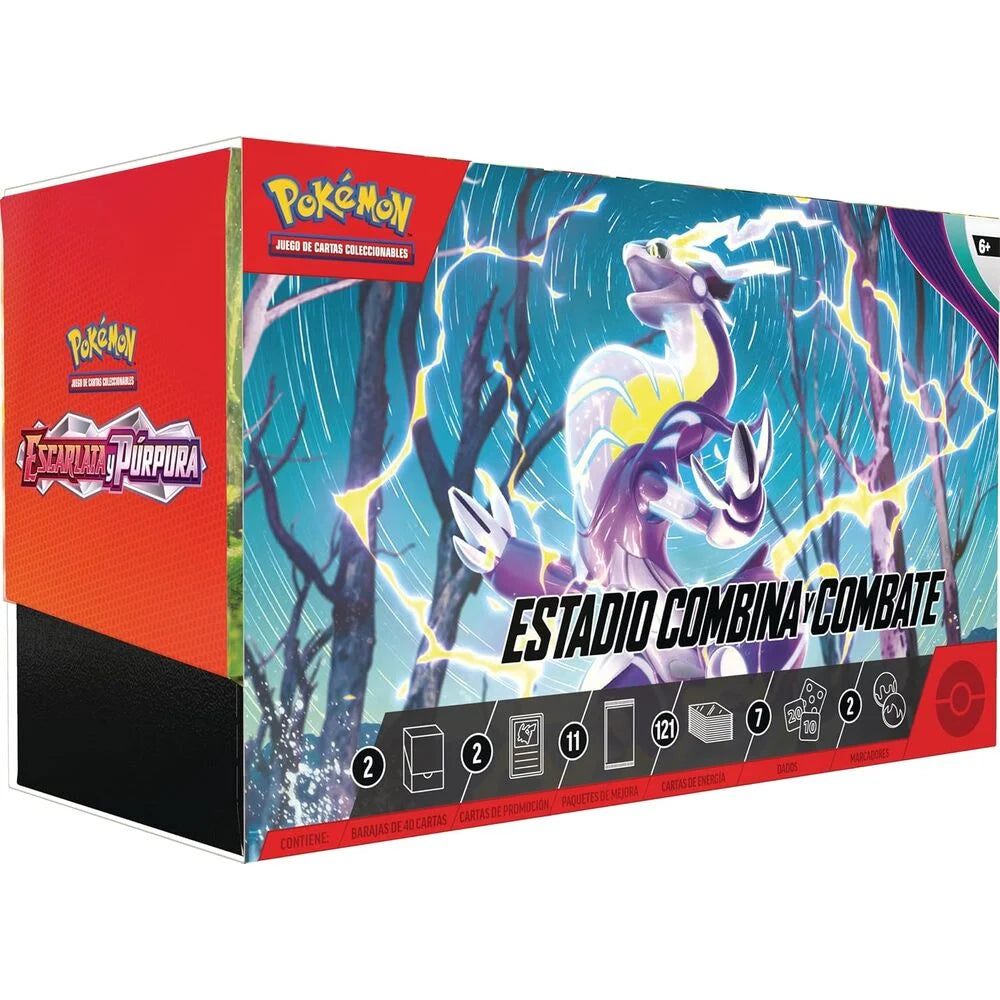Pokemon TCG Estuche Cartas Estadio Combina y Combate Oficial