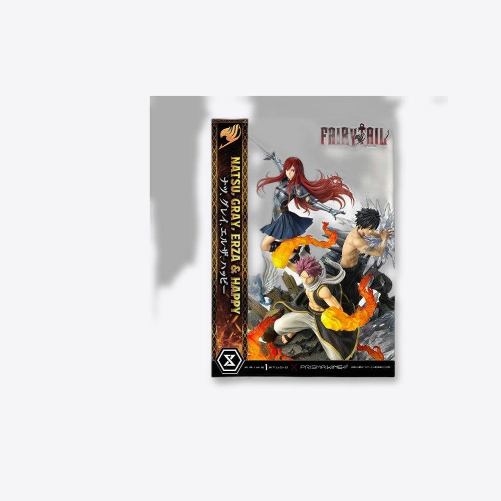 Desconocido Figura prime 1 studio fairy tail estatua natsu gray erza happy deluxe version (imagen 4 de 6)